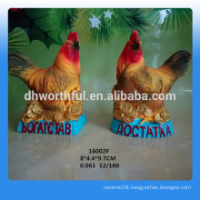 2016 personalized polyresin rooster statue